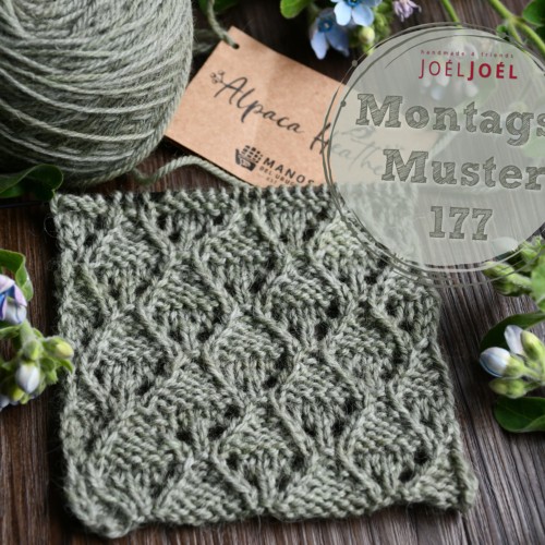 Montagsmuster, stricken, Strickmuster, Anleitung, DIY, Wolle