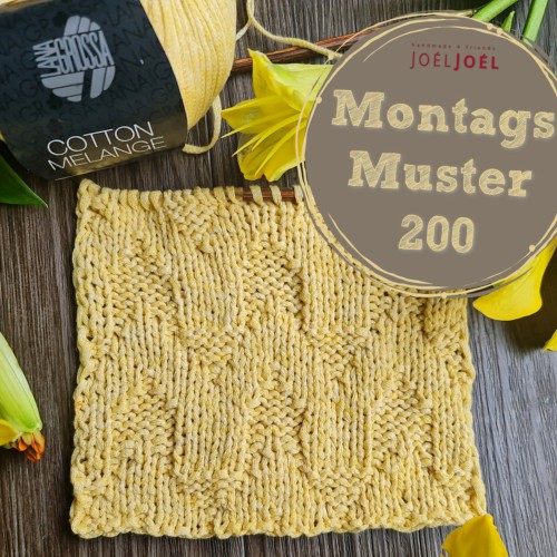 Montagsmuster, stricken, Strickmuster, DIY, Anleitung, Wolle