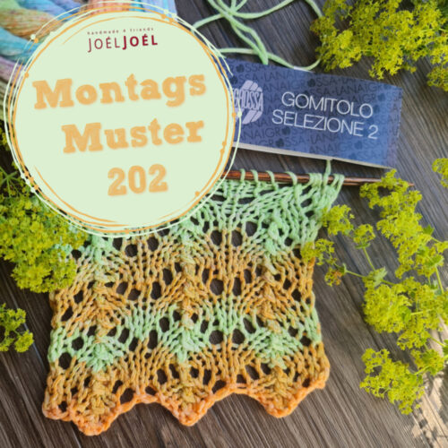 Montagsmuster, stricken, Strickmuster, Anleitung, Wolle