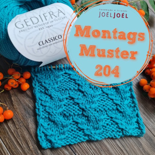 Montagsmuster, stricken, Strickmuster, Anleitung, Wolle