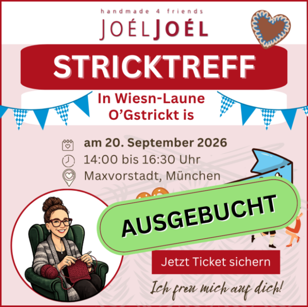 Teilnahme am Stricktreff: 20.09.2026, 14:00 bis 16:30 Uhr