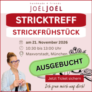 Teilnahme am Stricktreff: 21.11.2026, 10:30 bis 13:00 Uhr
