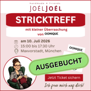Teilnahme am Stricktreff: 10.07.2026, 15:00 bis 17:30 Uhr