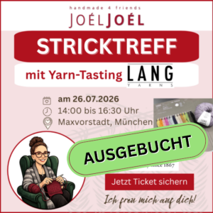 Teilnahme am Stricktreff: 26.07.2026, 14:00 bis 16:30 Uhr