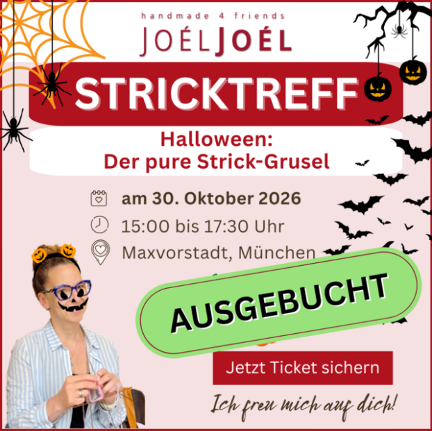 Teilnahme am Stricktreff: 30.10.2026, 15:00 bis 17:30 Uhr