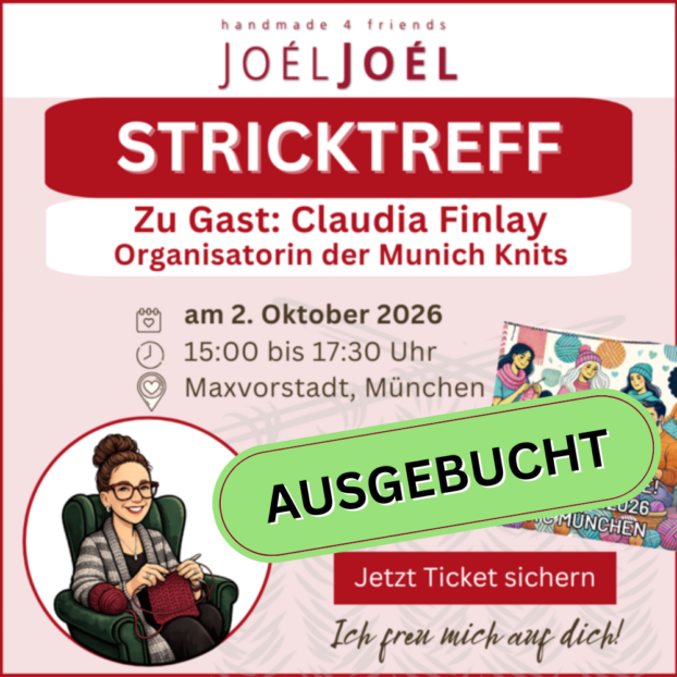 Teilnahme am Stricktreff: 02.10.2026, 15:00 bis 17:30 Uhr