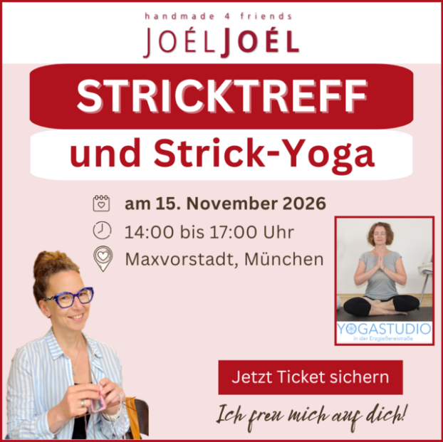 Stricktreff + Strick-Yoga am 15.11.2026, 14:00 bis 17:00 Uhr