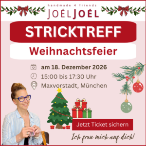 Teilnahme am Stricktreff - Weihnachtsfeier: 18.12.2026, 15:00 bis 17:30 Uhr