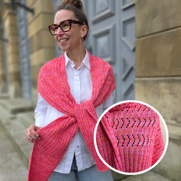 Strick-Anleitung Schal KARIBA