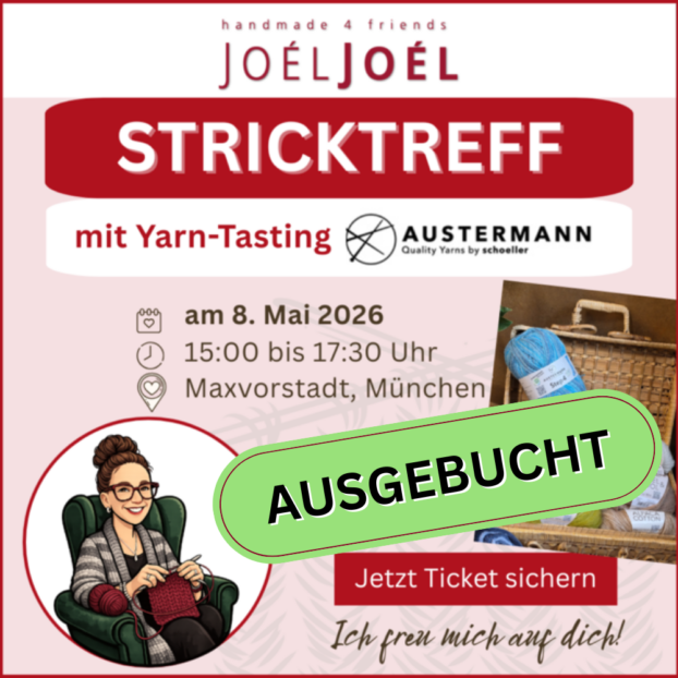 Teilnahme am Stricktreff: 08.05.2026, 15:00 bis 17:30 Uhr