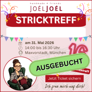 Teilnahme am Stricktreff: 31.05.2026, 14:00 bis 16:30 Uhr