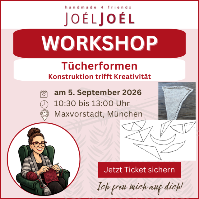Workshop: Tücherformen - Konstruktion trifft Kreativität am 05.09.2026, 10:30 bis 13:00 Uhr