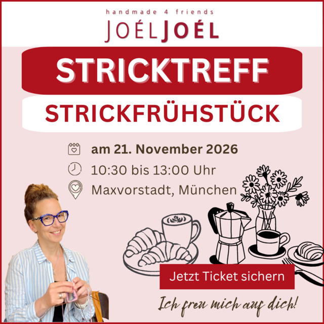 Teilnahme am Stricktreff: 21.11.2026, 10:30 bis 13:00 Uhr