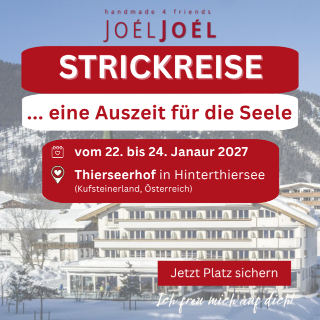 Strickreise: 24.-26.01.2027 - Buchung Einzelzimmer
